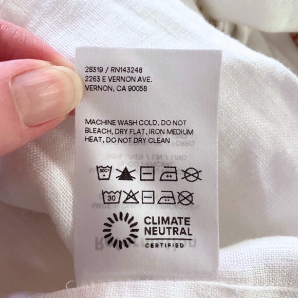 NEW Reformation Jaxon Linen Top Ladybugs 10 - Picture 11 of 11